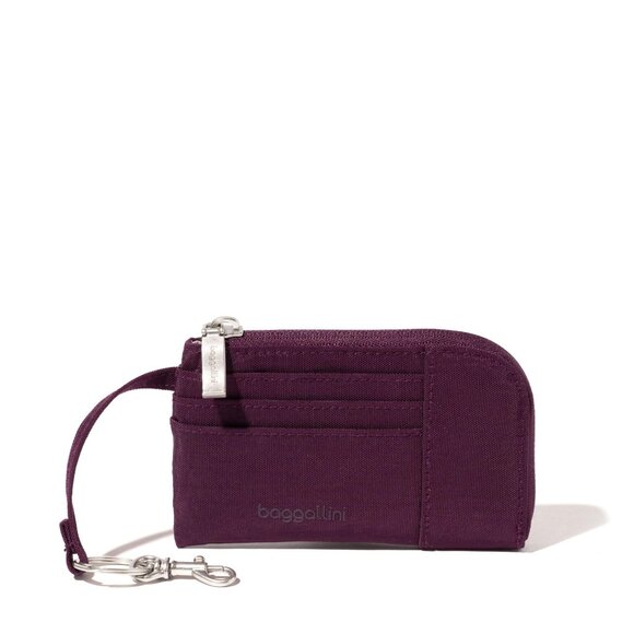 Baggallini RFID Zip Card Case, Mulberry, O/S - Picture 1 of 1